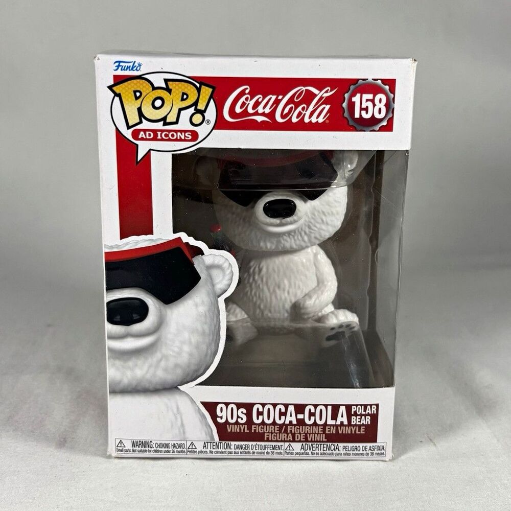 Funko Pop! Ad Icons Coca-Cola 90s Polar Bear #158 Vinyl Figure Boxed